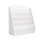 White 5-Tier Children's Bookshelf and Magazine Rack - Stylish Bookcase Organizer