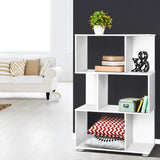 Zig Zag 3-Tier Display Shelf in White by Artiss