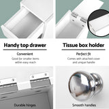 Sleek White Bathroom Storage Caddy