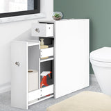 Sleek White Bathroom Storage Caddy