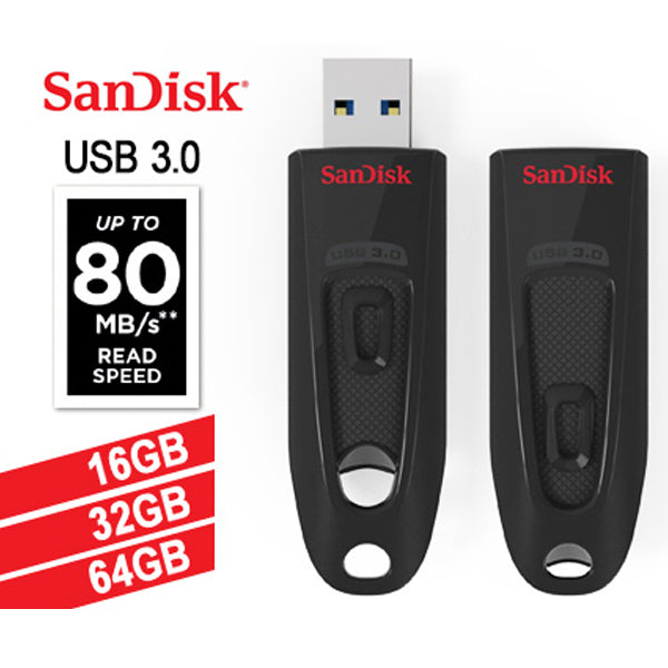 SanDisk Ultra 128GB USB 3.0 Flash Drive (SDCZ48-128G)