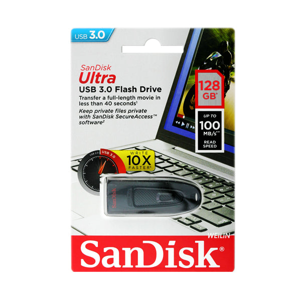 SanDisk Ultra 128GB USB 3.0 Flash Drive (SDCZ48-128G)