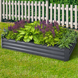 Extra-Large Galvanised Steel Raised Garden Bed for Growing Vegetables and Herbs - 210 x 90 cm