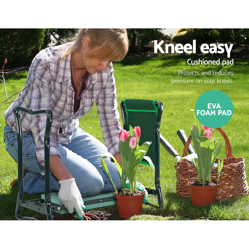 Gardeon Versatile Garden Kneeler and Seat with Tool Storage Pouches