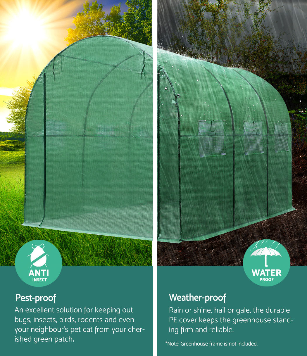 High-Durability Greenhouse Cover for Greenfingers 3x2x2m Garden Shed