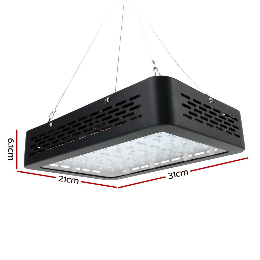 Greenfingers Dual 300W Full Spectrum LED Grow Light Kit for Indoor Hydroponics