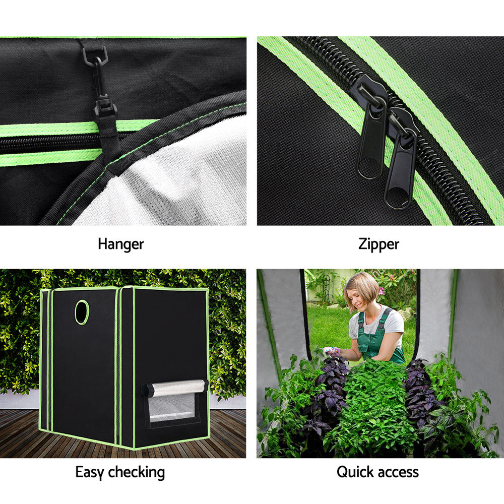 Indoor Hydroponics Grow Tent Kit - 60 x 40 x 60cm with Waterproof Floor Tray