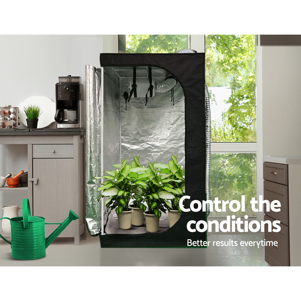 4" Hydroponic Grow Tent Ventilation Kit with Fan, Carbon Filter, and Ducting