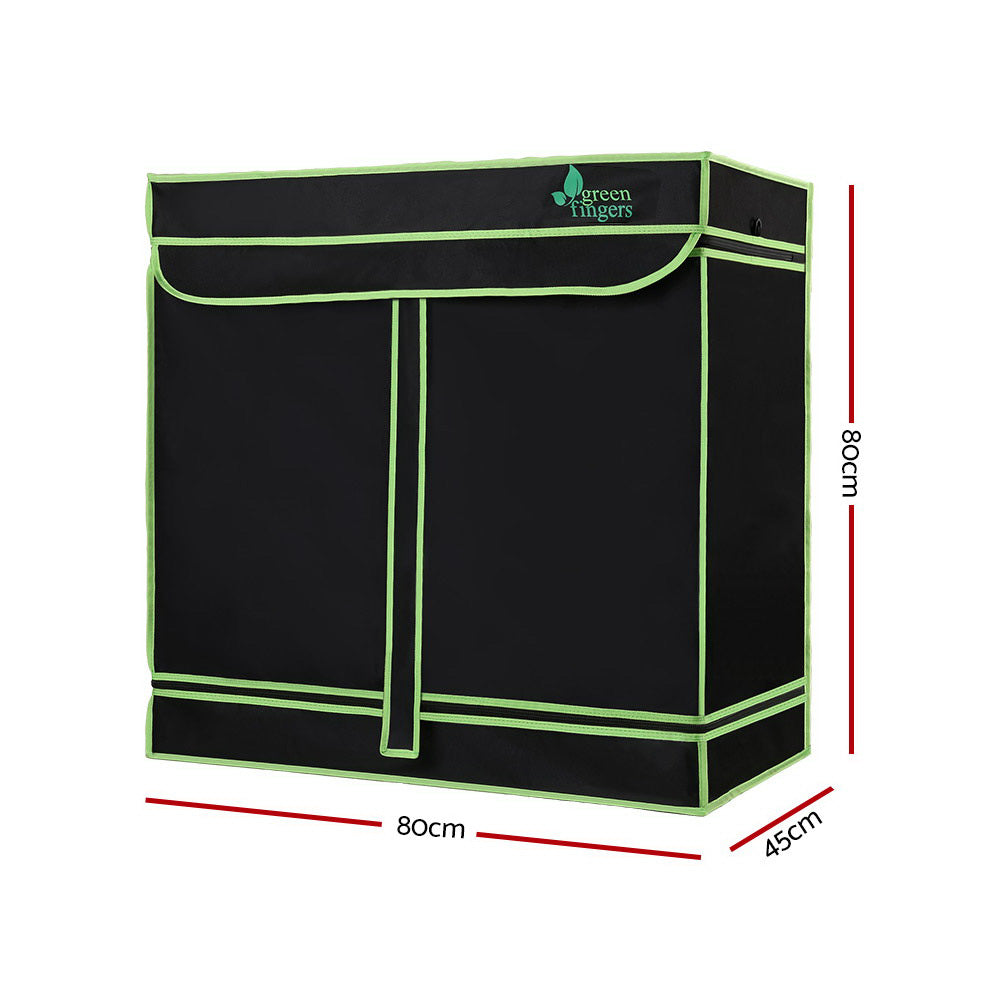 Hydroponics Grow Tent Kit with Waterproof Floor and Steel Frame - 80 x 45 x 80cm