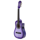 34" Purple Classical Acoustic Guitar for Kids - Cutaway Design, Ideal 1/2 Size for Easy Learning and Travel