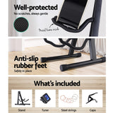 Alpha Portable Guitar Stand with Accessories Pack for Acoustic, Electric, and Bass Guitars