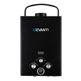 Portable Outdoor Gas Water Heater with 12V Shower Pump – Devanti Camping Hot Shower System