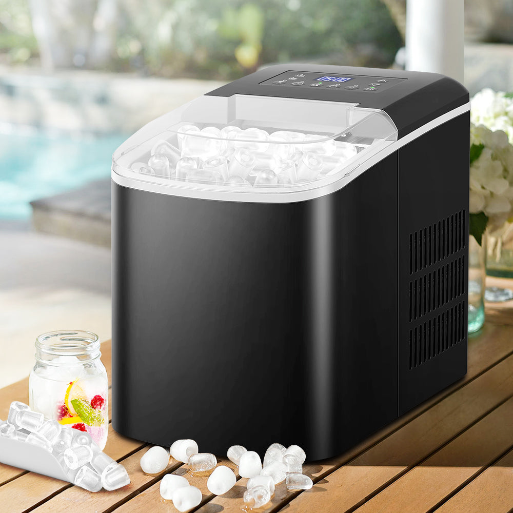 Portable 2.1L Commercial Ice Maker - Countertop Ice Cube Machine for Bars and Parties