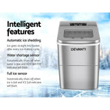 Devanti Silver Portable Ice Maker Machine