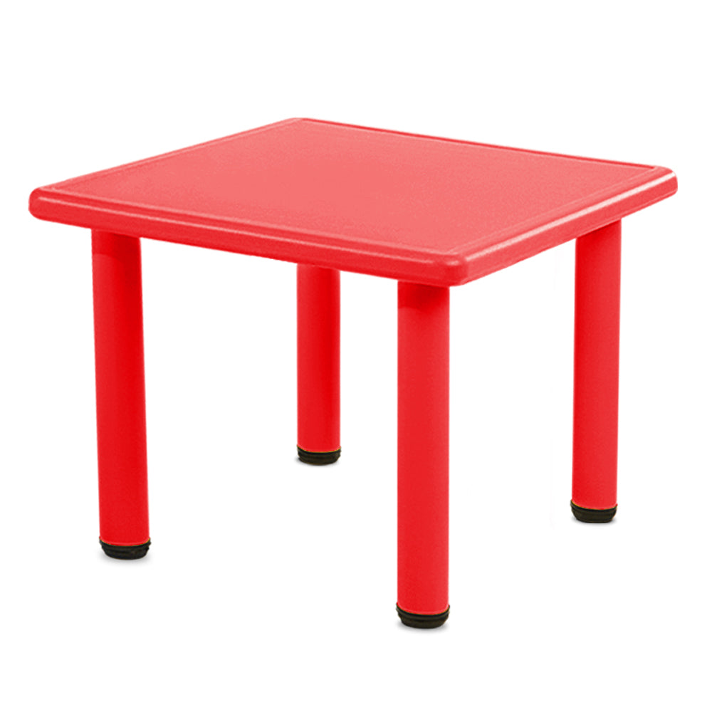 Red Adjustable Kids Study Table - Durable HDPE Plastic with Safety Features