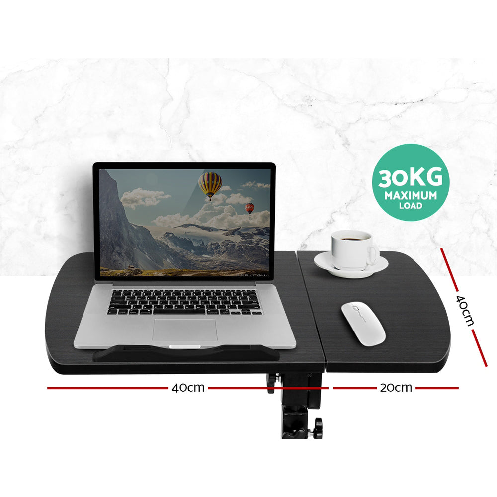 360° Rotating Adjustable Laptop Desk - Stylish Black Design