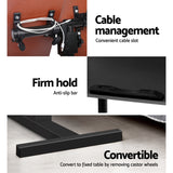 360° Rotating Adjustable Laptop Desk - Stylish Black Design