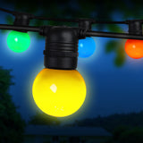 G45 23m Connectable LED Festoon String Lights - 20 Bulbs for Weddings, Parties, and Outdoor Events