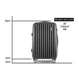 Wanderlite 28-Inch Black Ultra-Light Hard Shell Travel Case