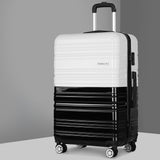 Wanderlite Sleek Monochrome Lightweight Hard Shell Luggage for Effortless Travel