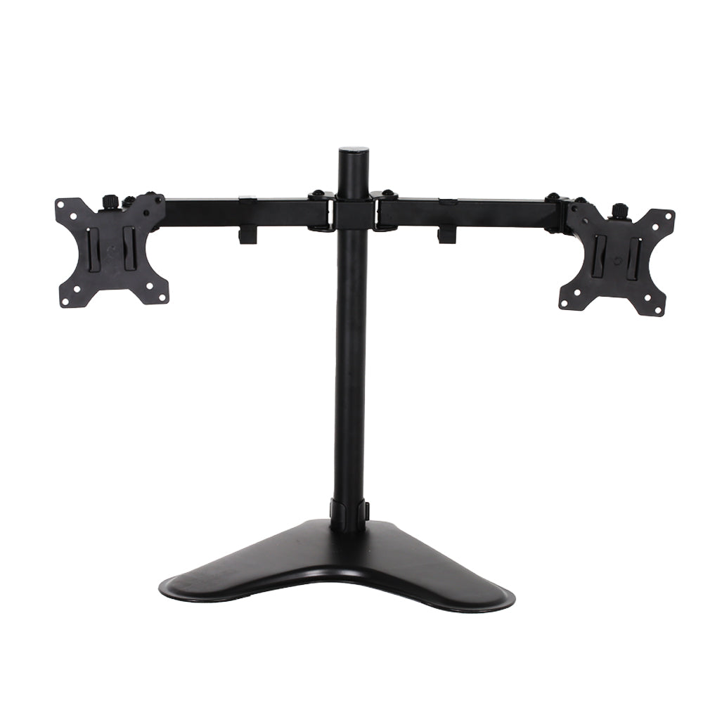 Artiss Dual Adjustable Monitor Arm Stand - Black