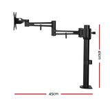 Versatile Single Black Monitor Arm Stand