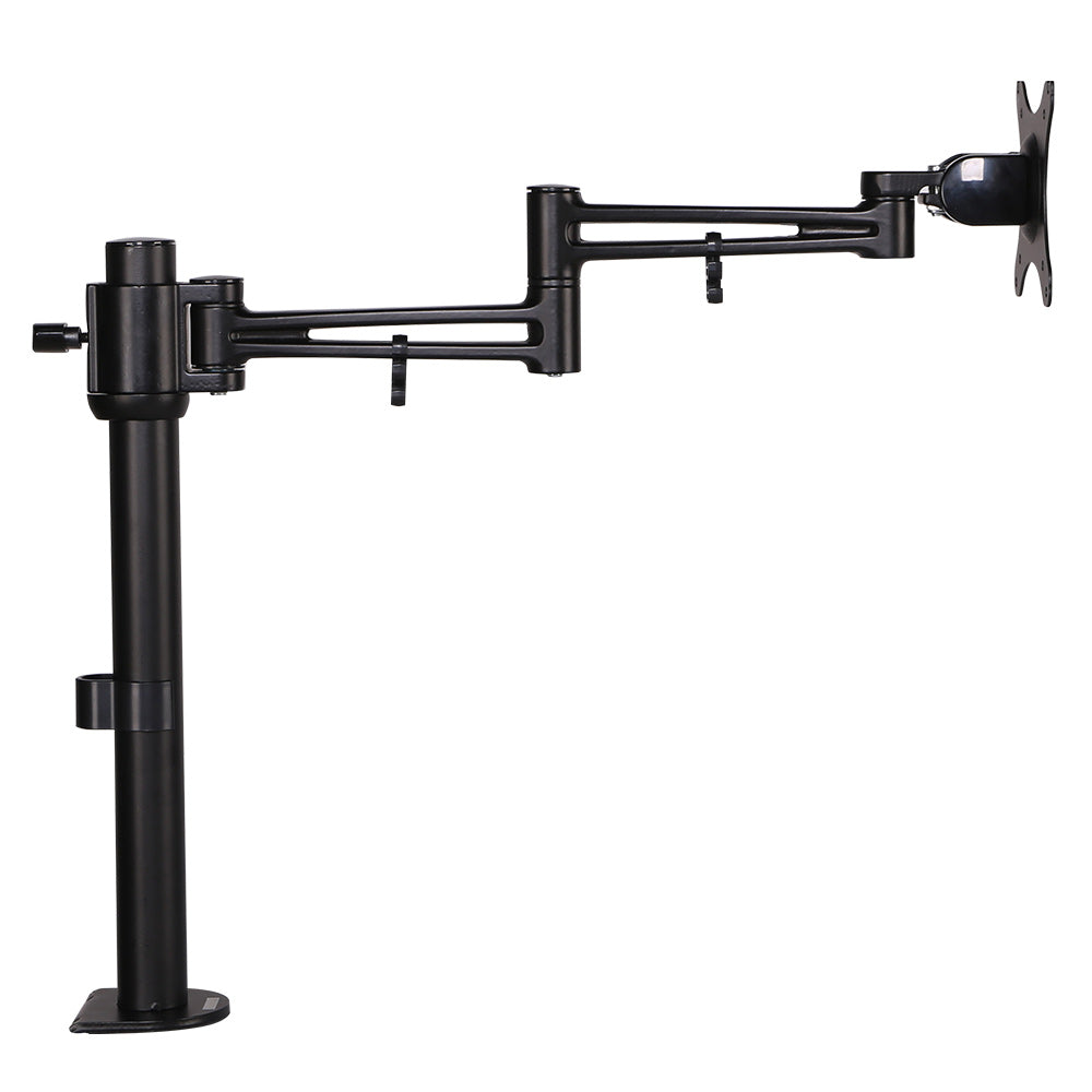 Versatile Single Black Monitor Arm Stand