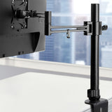 Versatile Single Black Monitor Arm Stand