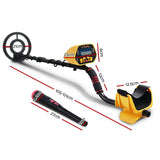 High-Sensitivity LCD Metal Detector & Pinpointer for Treasure Hunting - Waterproof, Adjustable, and Lightweight