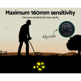 Advanced Waterproof Metal Detector and Pinpointer for Treasure Hunting - 160mm Sensitivity