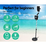 High-Sensitivity LCD Metal Detector for Treasure Hunting - Waterproof & Adjustable