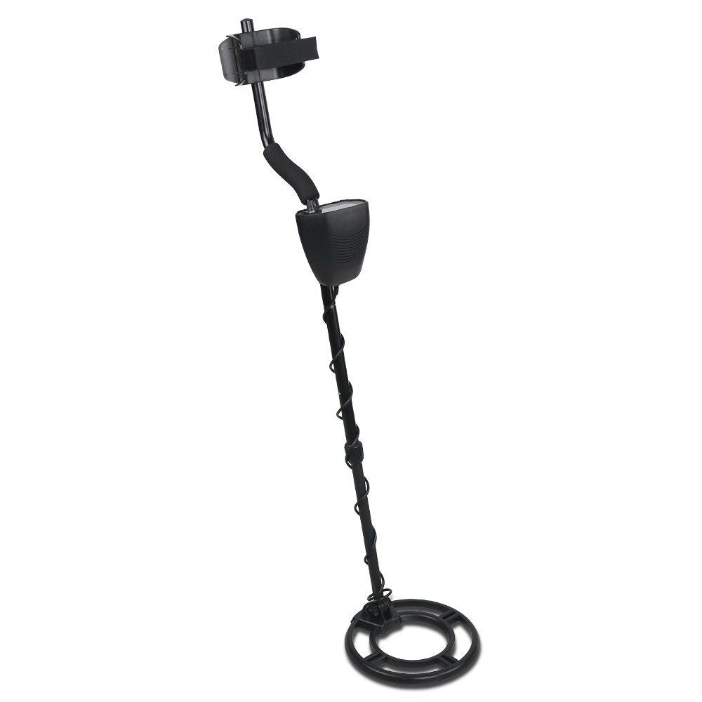 Black LCD Metal Detector with Headphones - Waterproof and Adjustable