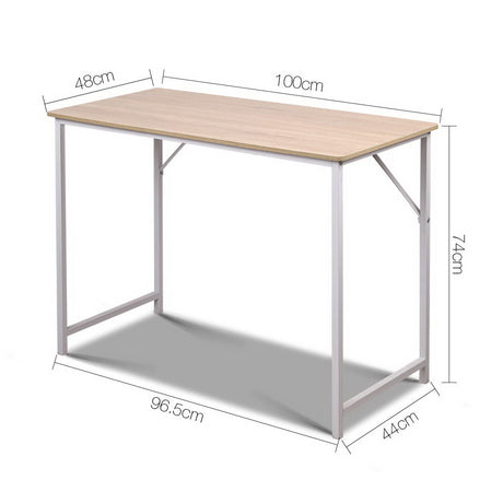 Sund Modern White Oak Computer Desk