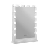 GlamourGlow Illuminated Makeup Mirror with 15 LED Bulbs and Adjustable Brightness