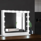 Hollywood Glam LED Makeup Mirror with 15 Adjustable Lights - 58cm x 46cm White Vanity Mirror