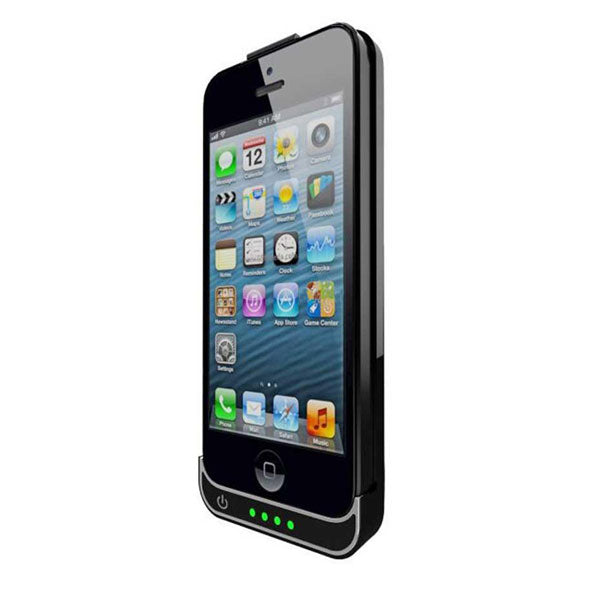 2200mAh Power Bank Backup Battery Case for iPhone 5 - External Charger with Extended Talk and Play Time