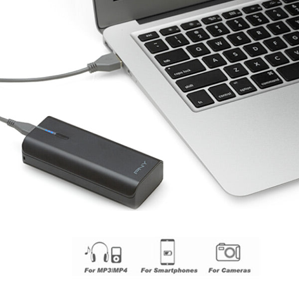 PNY PowerPack T2600 - 2600mAh Slim Universal Power Bank