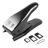 SIM Card Cutter & Adapter Set with Eject Pin - Precision Cutting Tool for Standard, Micro, and Nano SIMs