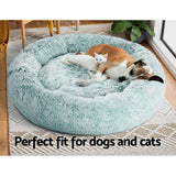 Teal Extra Large Calming Pet Bed for Dogs and Cats - Comfy, Washable, and Non-Slip Design