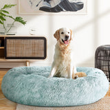 Teal Extra Large Calming Pet Bed for Dogs and Cats - Comfy, Washable, and Non-Slip Design