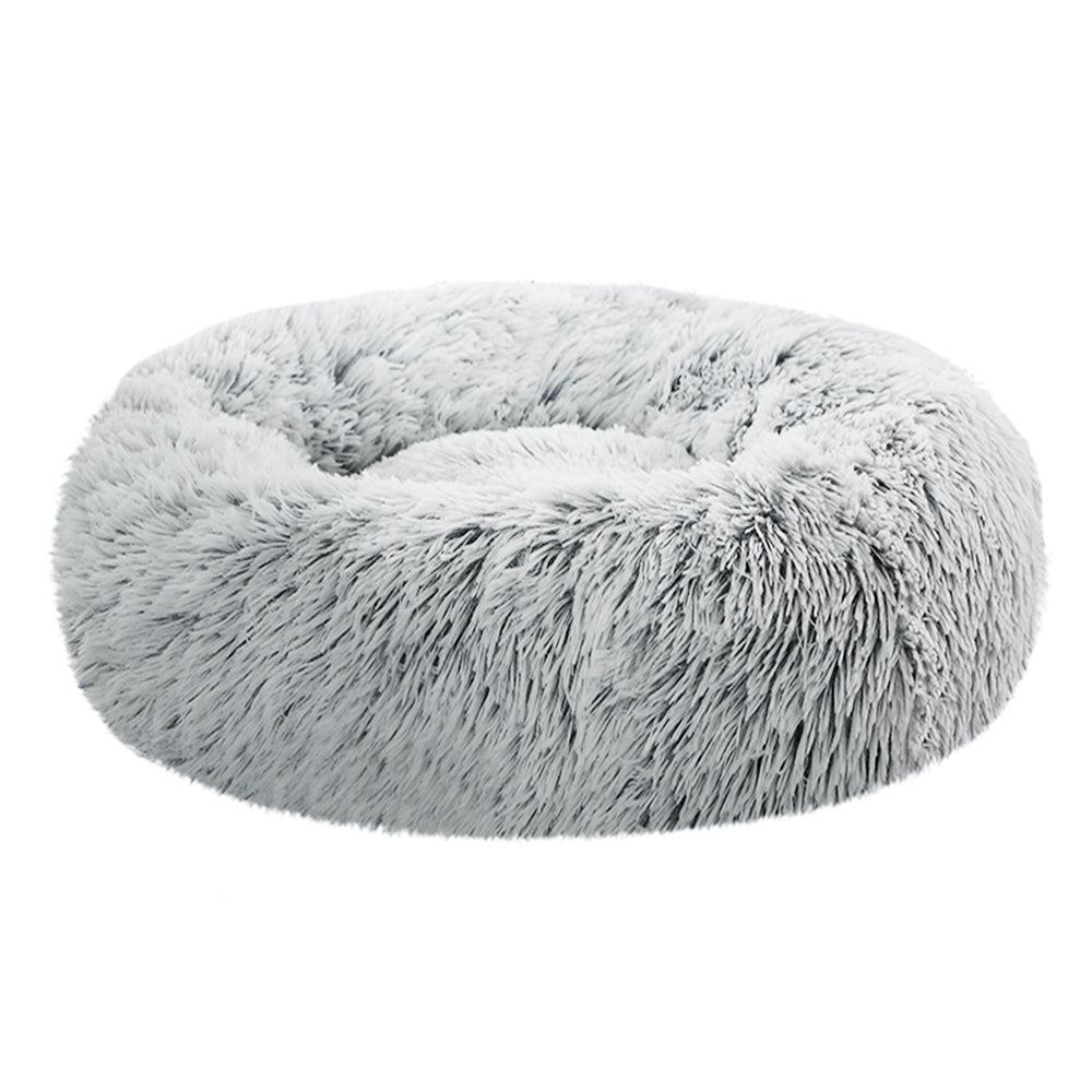 Charcoal Calming Cave Pet Bed for Small Dogs and Cats - Comfy, Washable, and Non-Slip Design