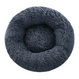 Cozy Cave Calming Pet Bed for Dogs and Cats - Small 60cm Dark Grey, Washable & Non-Slip - Top-Down View