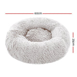 Cozy Cave Pet Bed for Dogs and Cats – Small 60cm White Washable Calming Bed