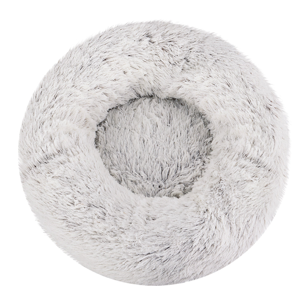 Cozy Cave Pet Bed for Dogs and Cats – Small 60cm White Washable Calming Bed