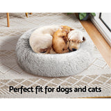 Cozy Cave Pet Bed for Dogs and Cats – Small 60cm White Washable Calming Bed