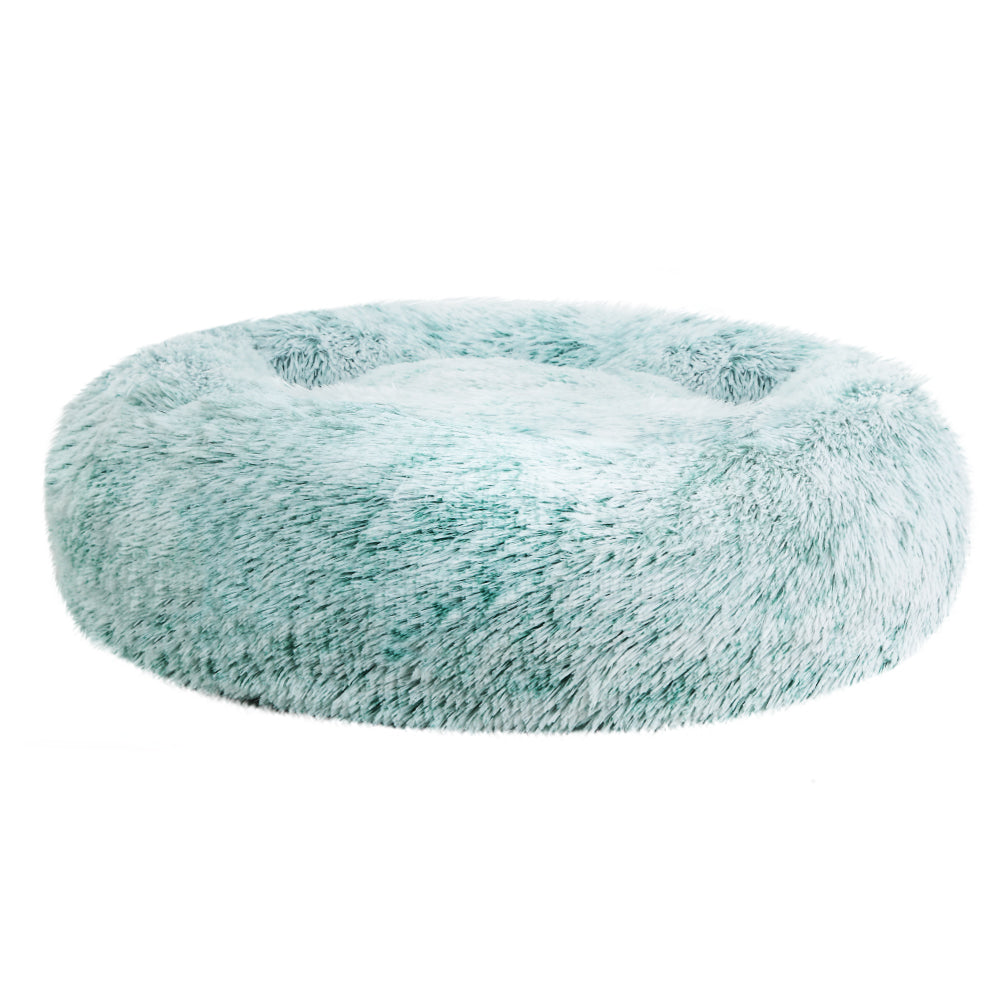 Cozy Cave Calming Pet Bed for Dogs and Cats - Medium 75cm in Teal, Washable and Non-Slip