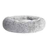 Cozy Charcoal Large Pet Bed for Dogs and Cats - 90cm - Side View