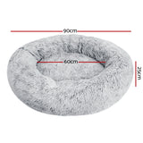 Cozy Charcoal Large Pet Bed for Dogs and Cats - 90cm