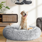 Cozy Charcoal Large Pet Bed for Dogs and Cats - 90cm