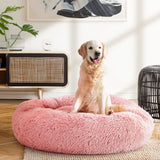 Cozy Pink Large Pet Bed for Dogs and Cats - 90cm